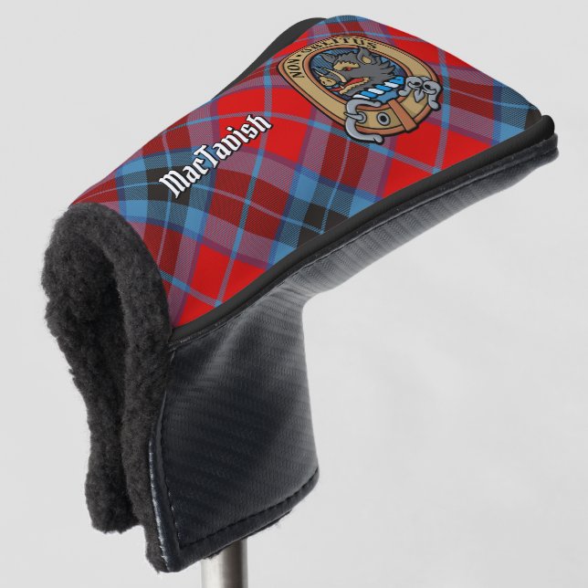 Funda Para Palo De Golf Clan MacTavish Escudo sobre Tartán (Anverso 3/4)