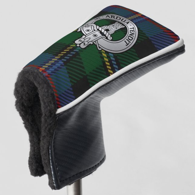 Funda Para Palo De Golf Clan Malcolm Escudo y Tartán (Anverso 3/4)