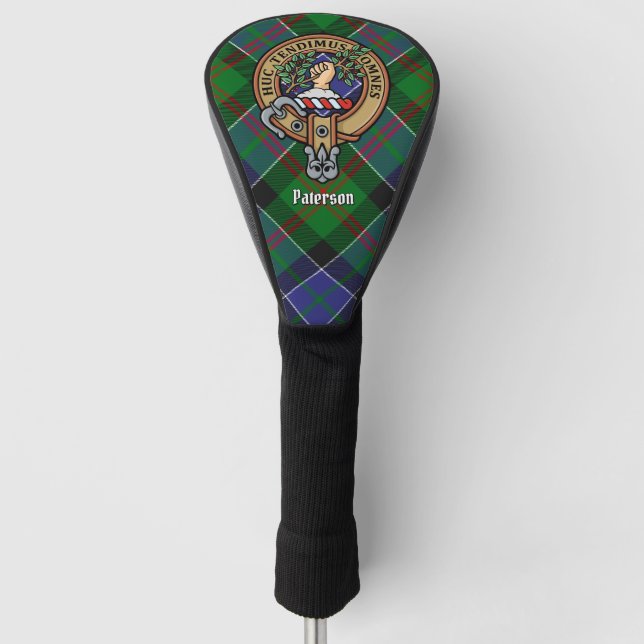 Funda Para Palo De Golf Clan Paterson Escudo sobre Tartán (Anverso)