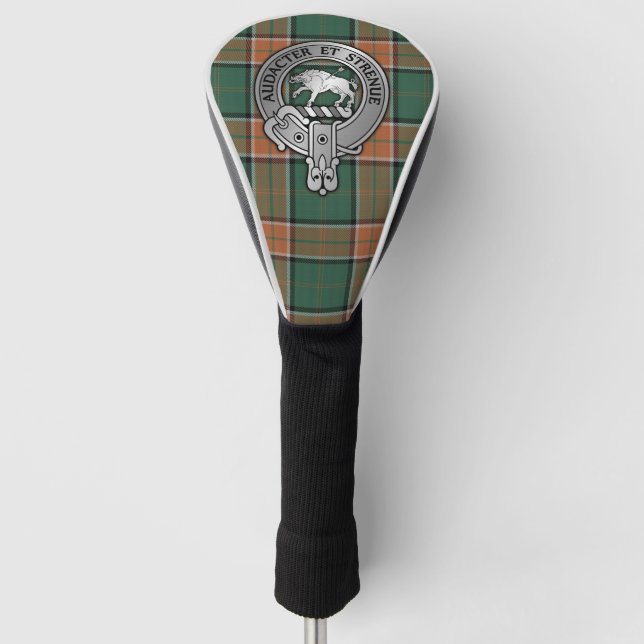 Funda Para Palo De Golf Clan Pollock Escudo y Tartán (Anverso)