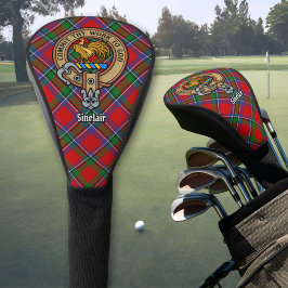 Funda Para Palo De Golf Clan Sinclair Escudo sobre Tartán