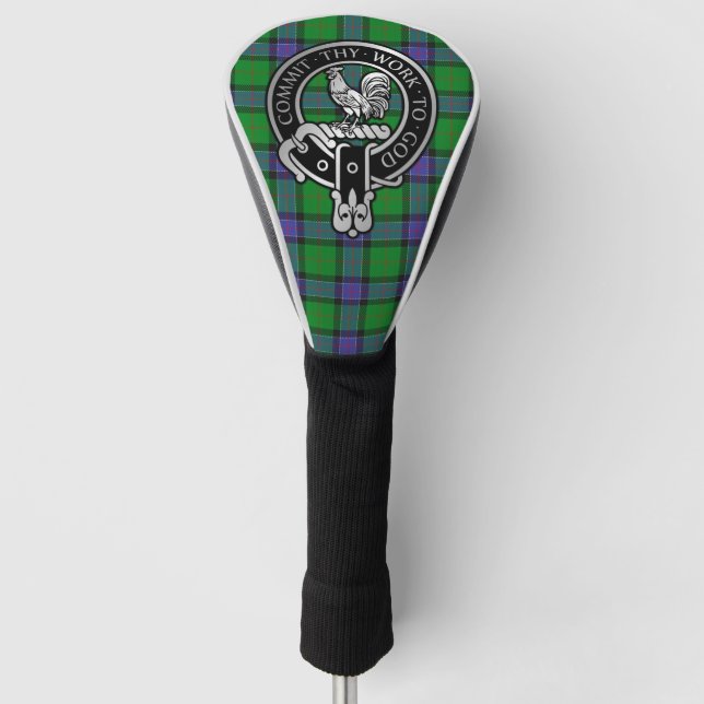 Funda Para Palo De Golf Clan Sinclair Escudo y Hunting Tartán (Anverso)