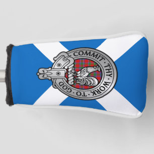 Funda Para Palo De Golf Clan Sinclair Escudo y Tartán en Saltire