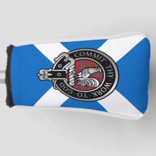 Funda Para Palo De Golf Clan Sinclair Escudo y Tartán en Saltire