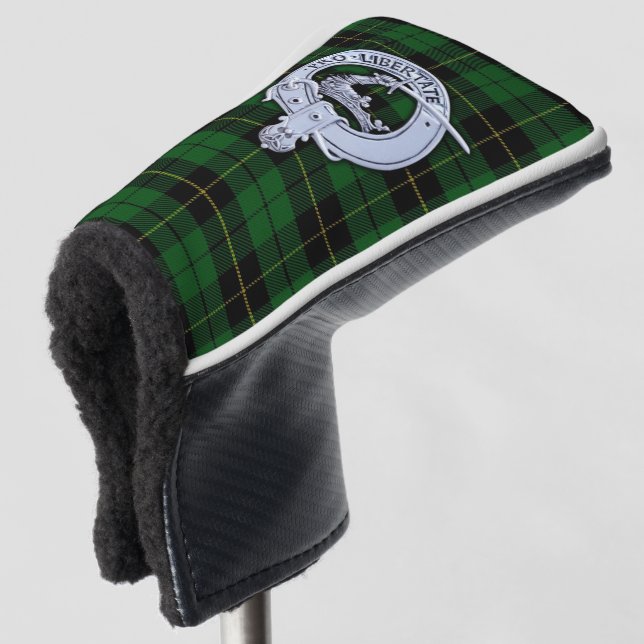 Funda Para Palo De Golf Clan Wallace Escudo y Hunting Tartán (Anverso 3/4)