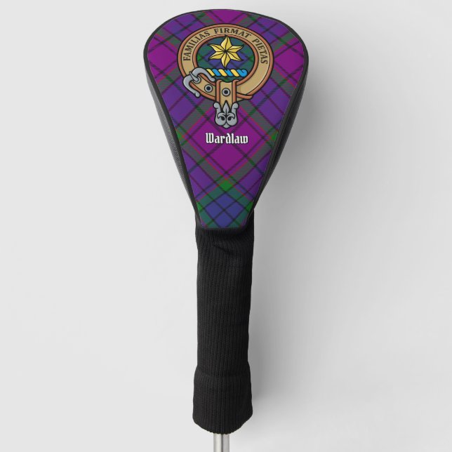 Funda Para Palo De Golf Clan Wardlaw Escudo sobre Tartán (Anverso)