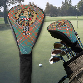 Funda Para Palo De Golf Clan Wilson Escudo sobre el antiguo Tartán