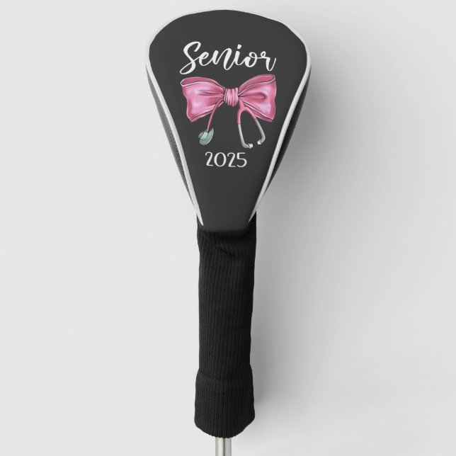 Funda Para Palo De Golf Clase Coquette Senior 2025 de arcos rosados 2025 (Anverso)