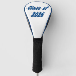 Funda Para Palo De Golf Clase de 2026 tipografía azul graduación 