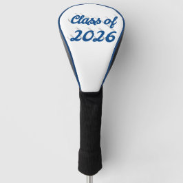Funda Para Palo De Golf Clase de graduación de escritura azul de 2026