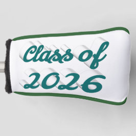Funda Para Palo De Golf Clase de graduación de guión verde 2026