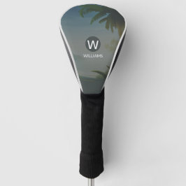 Funda Para Palo De Golf Clásico tropical personalizado