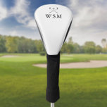 Funda Para Palo De Golf Clásicos clubes de golf de monograma personalizado<br><div class="desc">Personalice el monograma en la tipografía clásica para crear un regalo de golf único y mantenerlo para cualquier golfista. Diseñado por Thisisnotme©</div>