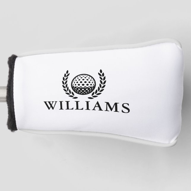 Funda Para Palo De Golf Classic Personalized Name Monogram (Anverso)