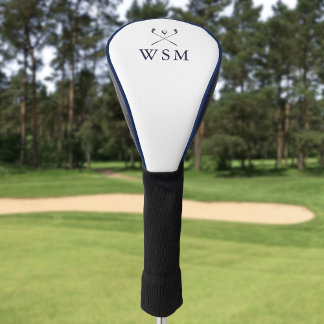 Funda Para Palo De Golf Classic Personalized Navy Blue Monogram Golf Clubs