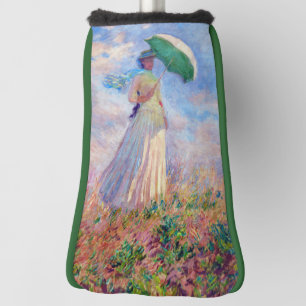 Funda Para Palo De Golf Claude Monet - Mujer con Parasol a la derecha