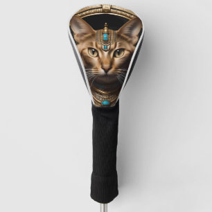 Funda Para Palo De Golf Cleopatra El Gato Egipcio De Oro,