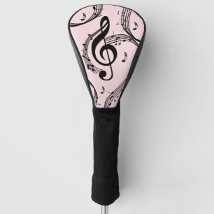 Funda Para Palo De Golf Climactic G Clef Music Pink