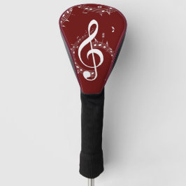Funda Para Palo De Golf Climactic G Clef Music Red