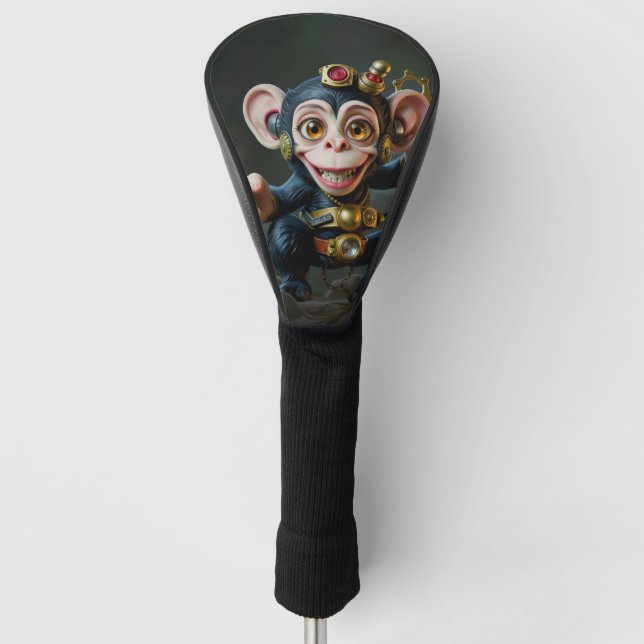 Funda Para Palo De Golf Clockwork Cavekeeper – El mono susurrante (Anverso)