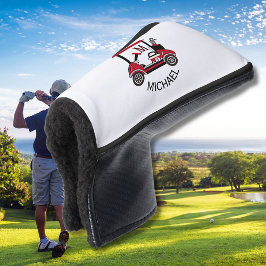 Funda Para Palo De Golf Clubes de carrito del personalizado Monograma Nomb