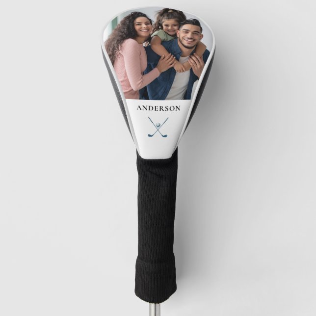 Funda Para Palo De Golf Clubes de golf con nombre fotográfico personalizad (Anverso)