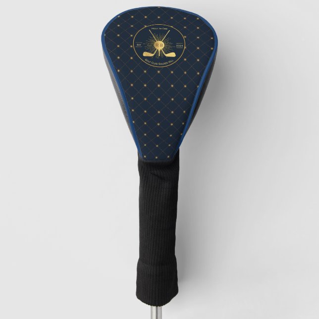 Funda Para Palo De Golf Clubes de golf de oro personalizados (Anverso)
