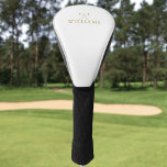 Funda Para Palo De Golf Clubes de golf Gold Classic Personalized Name<br><div class="desc">Personalice el nombre en la tipografía clásica de oro para crear un regalo de golf único y mantener el sake para cualquier golfista. Diseñado por Thisisnotme©</div>