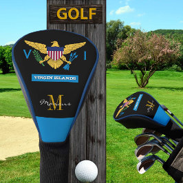Funda Para Palo De Golf Clubes de golf Monogramados de la Bandera de las I