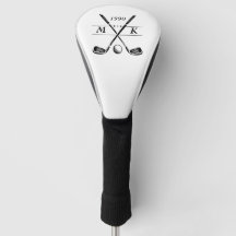 Clubes de golf monogramas personalizados