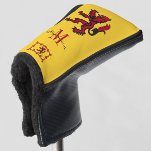 Funda Para Palo De Golf Clubes de golf Monogrammed & Scottish Flag / Rampa