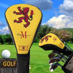 Funda Para Palo De Golf Clubes de golf Monogrammed & Scottish Flag / Rampa