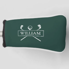 Funda Para Palo De Golf Clubes de nombres personalizados y bolas verde esm