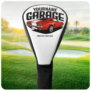 Funda Para Palo De Golf Coche de Músculo Personalizado 1967 Rojo Fastback 