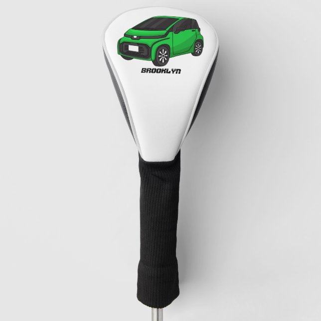 Funda Para Palo De Golf Coche de pequeño tamaño verde (Anverso)