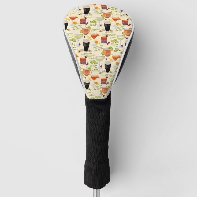 Funda Para Palo De Golf Cócteles y conversación (Anverso)