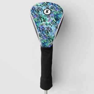 Funda Para Palo De Golf Código binario Geek Azul inicial