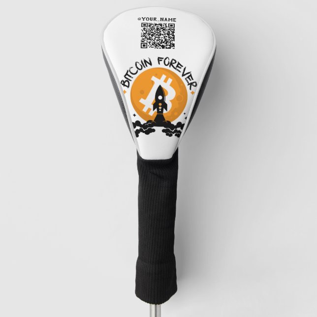 Funda Para Palo De Golf Código Bitcoin Forever Qr (Anverso)