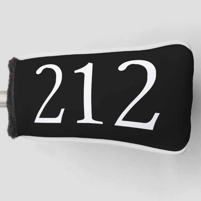 Funda Para Palo De Golf Código de área 212 (ciudad NY) (Anverso)
