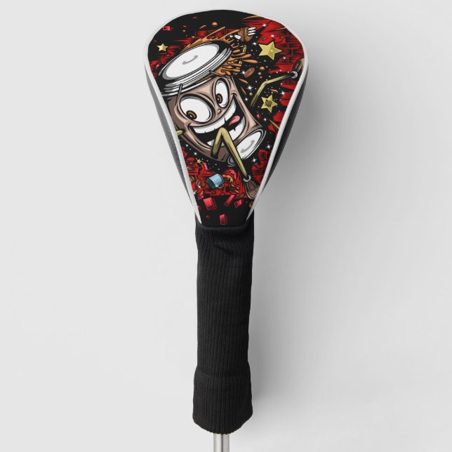 Funda Para Palo De Golf Coffee Burst (Anverso)