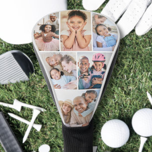 Funda Para Palo De Golf Colaje de Fotos Simple y Elegante Imagen