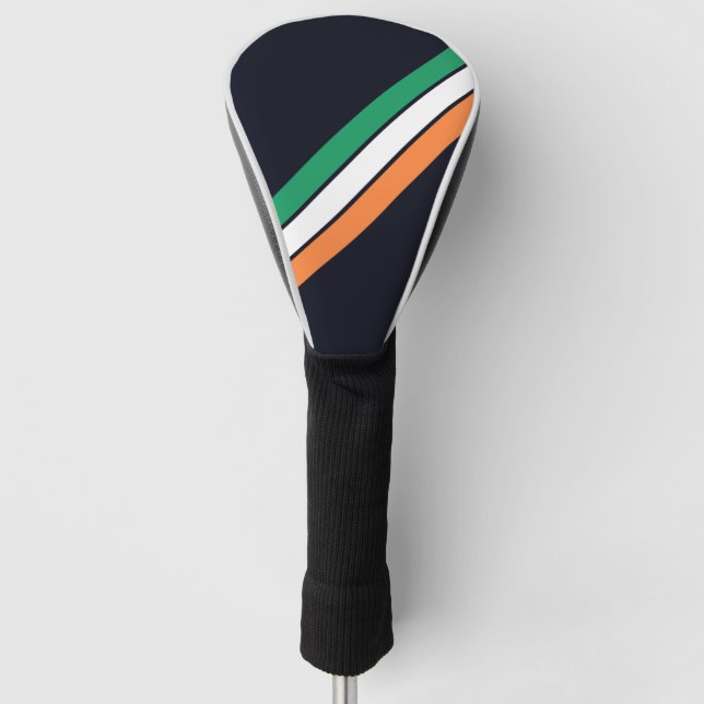Funda Para Palo De Golf Colegio Antiguo estriba rayas de Carreras retro de (Anverso)