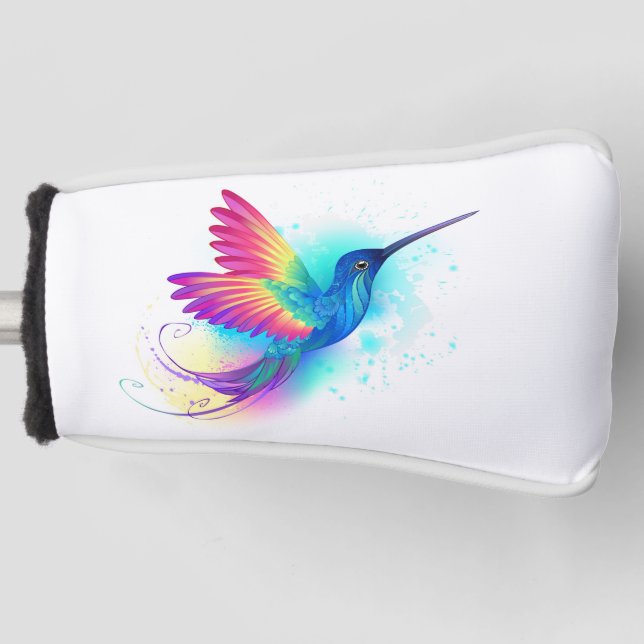 Funda Para Palo De Golf Colibrí arcoiris exótica (Anverso)