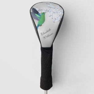 Funda Para Palo De Golf Colibrí verde lindo cerezo Flor de cerezo Añadir