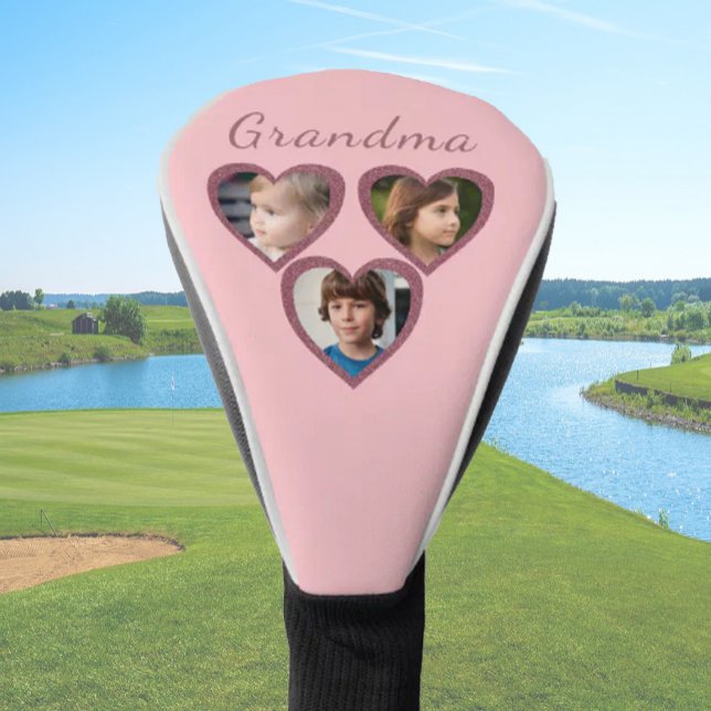 Funda Para Palo De Golf Collage de fotos de los 3 nietos (Subido por el creador)