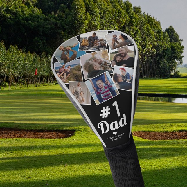 Funda Para Palo De Golf Collage de fotos de papá Nº 1 (Subido por el creador)