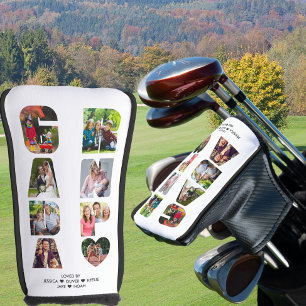Funda Para Palo De Golf COLLAGE DE FOTOS de recorte de carta de GRANDPA