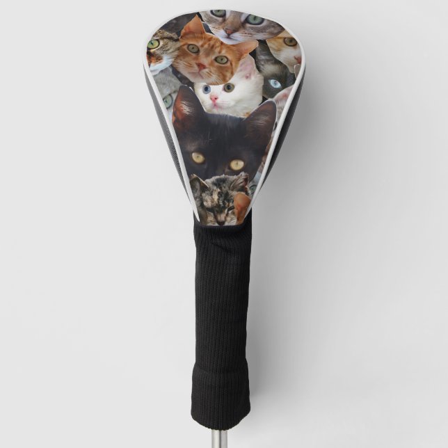 Funda Para Palo De Golf Collage de gatito (Anverso)