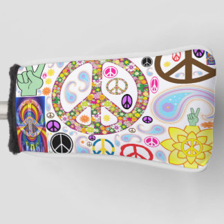Funda Para Palo De Golf Collage de Peace & Paisley