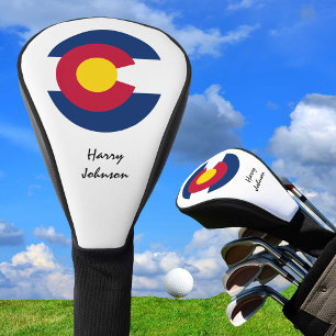 Funda Para Palo De Golf Colorado Flag & Monogrammed Golf Clubs cubre Estad